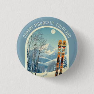 Badge Rond 2,50 Cm Station de ski de Copper Mountain Colorado