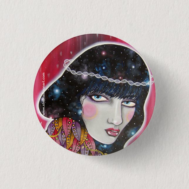 Badge Rond 2,50 Cm Stellaire (Devant)