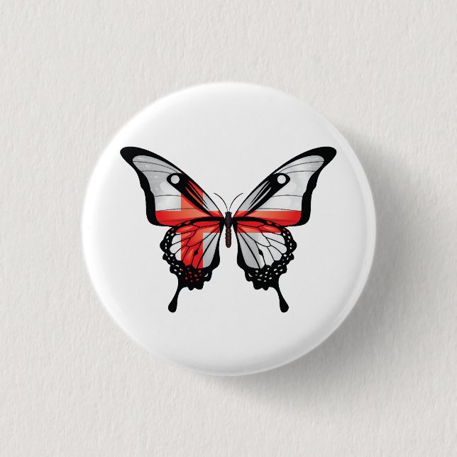 Badge Rond 2,50 Cm Sticker à drapeau à queue noire d'Angleterre (Devant)