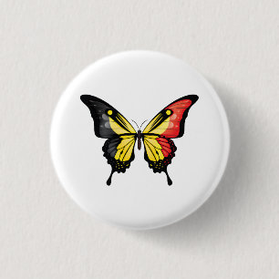 Badge Rond 2,50 Cm Sticker à drapeau à queue noire de Belgique