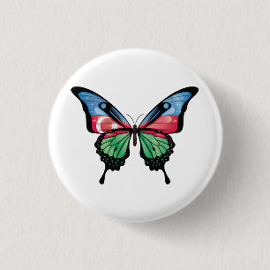 Badge Rond 2,50 Cm Sticker pour drapeau à queue noire d'Azerbaïdjan