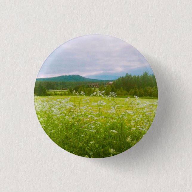 Badge Rond 2,50 Cm Summer in Hälsingland - Helsingia  (Devant)