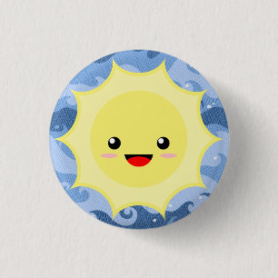 Badge Rond 2,50 Cm Sun