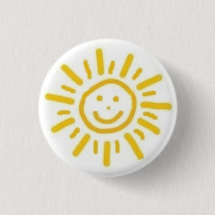 Badge Rond 2,50 Cm Sun de sourire
