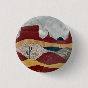Badge Rond 2,50 Cm Sunrise du désert