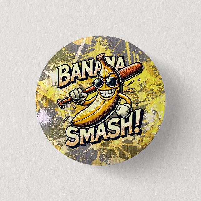 Badge Rond 2,50 Cm Super Banana (Devant)