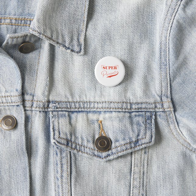Badge Rond 2,50 Cm Super parent (En situation)