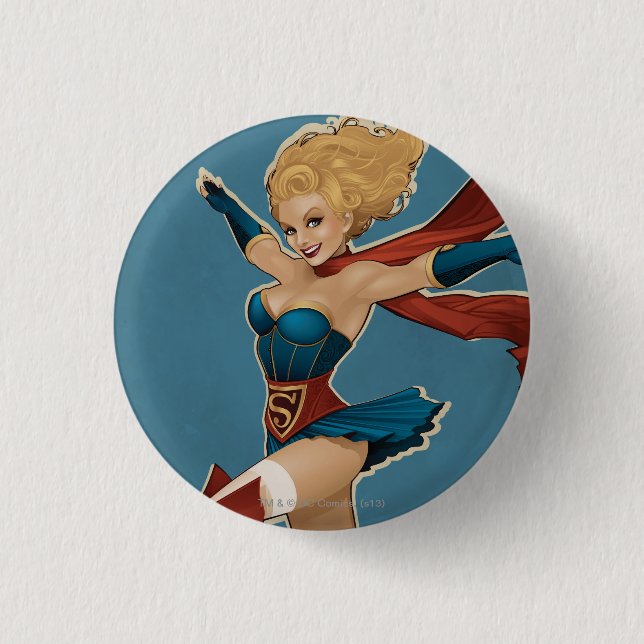 Badge Rond 2,50 Cm Supergirl Bombshell (Devant)