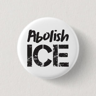 Badge Rond 2,50 Cm Supprimer la glace Noir sur Blanc