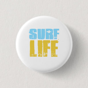 Badge Rond 2,50 Cm Surf Life Beach Style Surfer