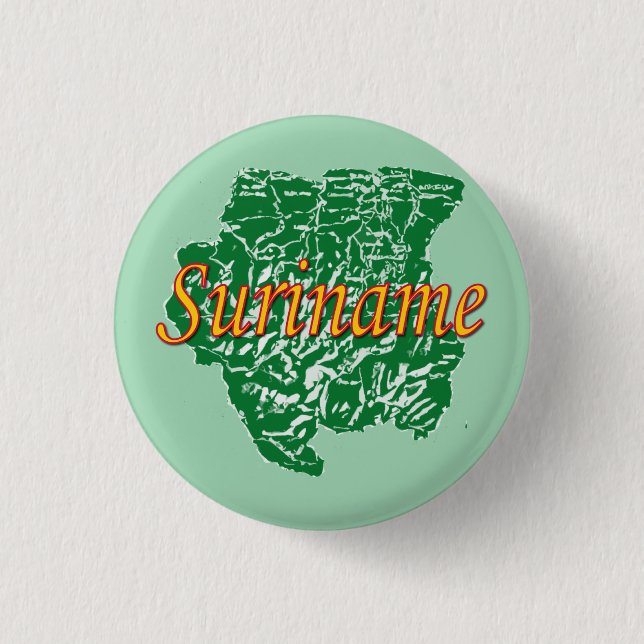 Badge Rond 2,50 Cm Suriname (Devant)