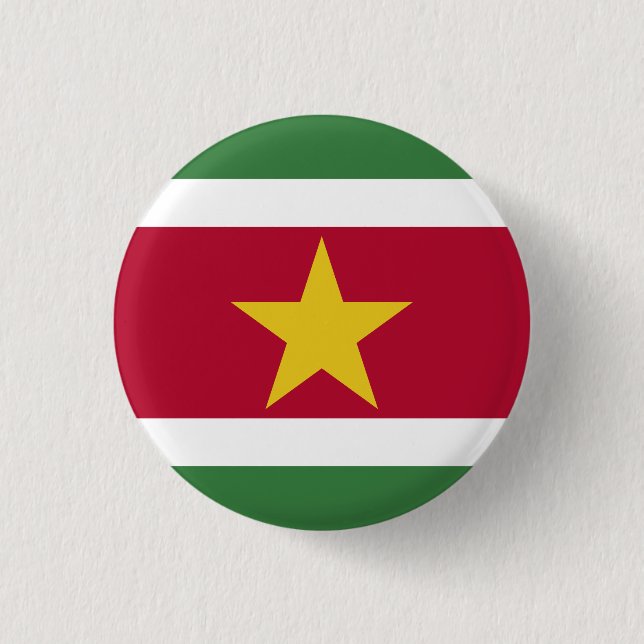 Badge Rond 2,50 Cm Suriname Flag (Devant)