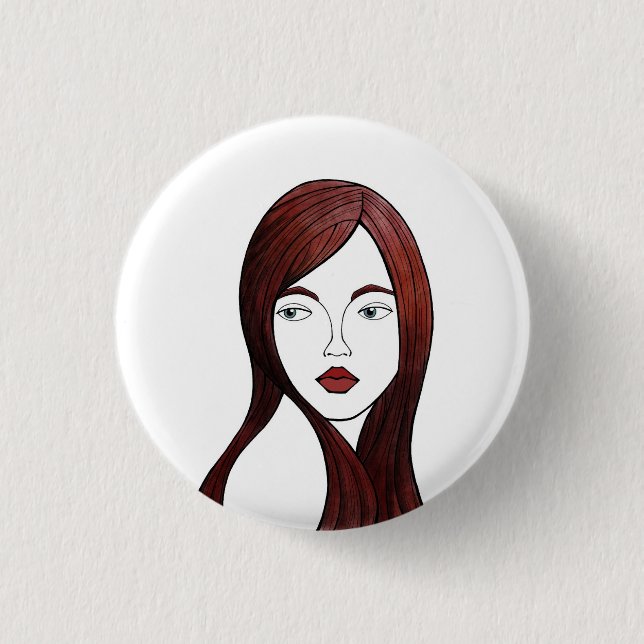 Badge Rond 2,50 Cm surveillée de j'évite (Devant)