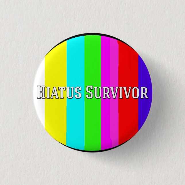 Badge Rond 2,50 Cm Survivant de hiatus (Devant)