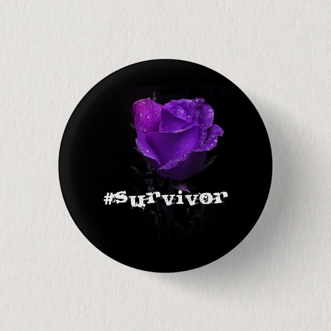 Badge Rond 2,50 Cm #Survivor (Devant)