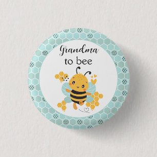 Badge Rond 2,50 Cm Sweet as Can Bee Baby Baby shower