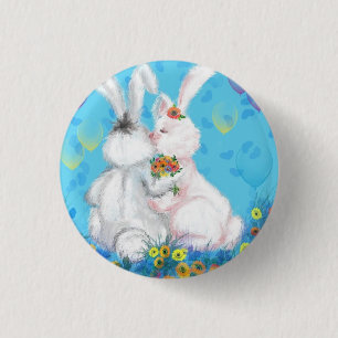 Badge Rond 2,50 Cm Sweet Love - Kiss