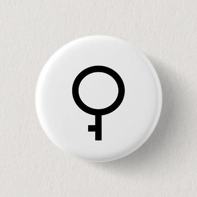 Badge Rond 2,50 Cm Symbole de démigirl (Devant)