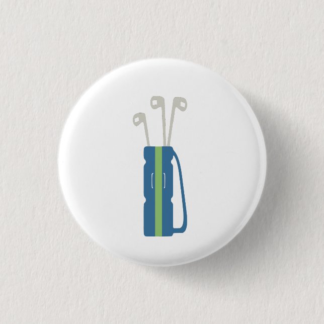 Badge Rond 2,50 Cm Symbole de golf (Devant)