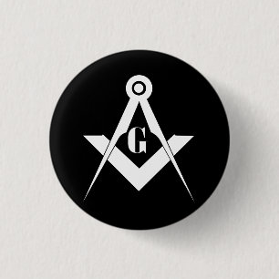 Badge Rond 2,50 Cm symbole de la franc-maçonnerie