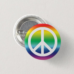 Badge Rond 2,50 Cm Symbole de la paix orgueil lgbt lgbtq queer gay ar