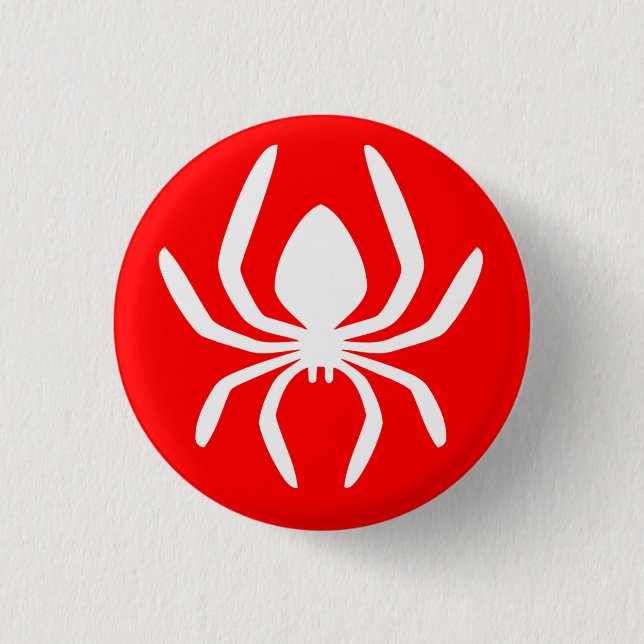 Badge Rond 2,50 Cm Symbole de l'araignée rouge (Devant)