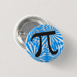 Badge Rond 2,50 Cm Symbole de Rétro Pi