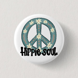 Badge Rond 2,50 Cm SYMBOLE DE SÉCURITÉ Hippie Soul