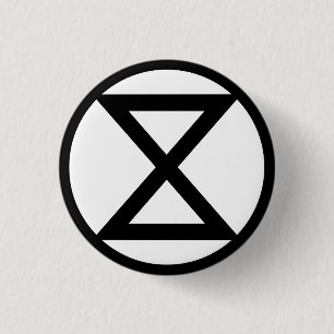 Badge Rond 2,50 Cm Symbole d'extinction