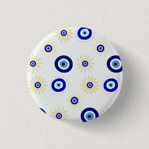 Badge Rond 2,50 Cm Symbole du mauvais œil