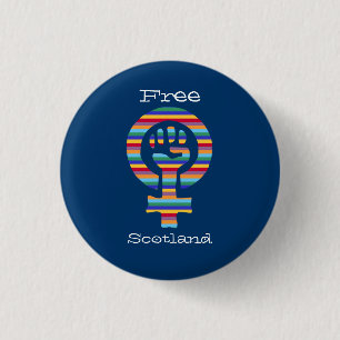 Badge Rond 2,50 Cm Symbole féministe Pinback de l'indépendance