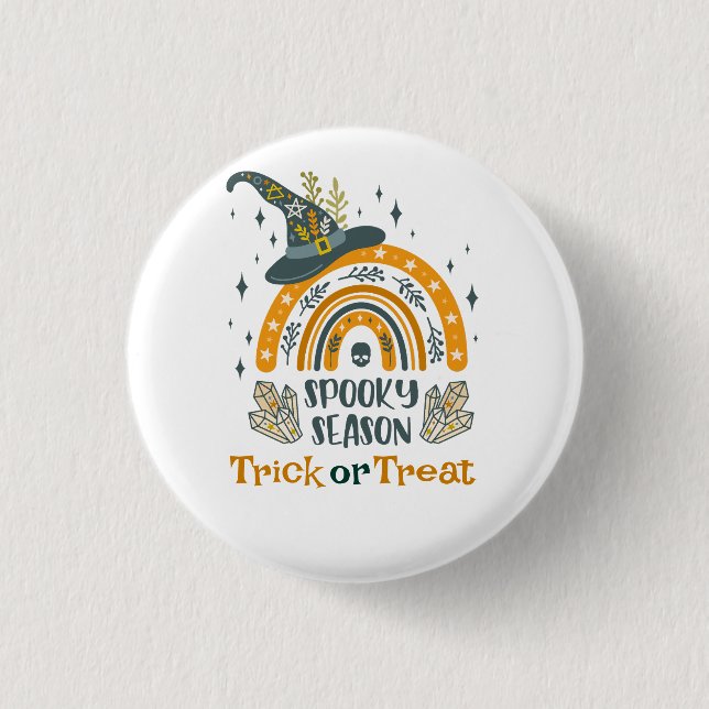 Badge Rond 2,50 Cm Symboles Halloween éffrayant motif (Devant)