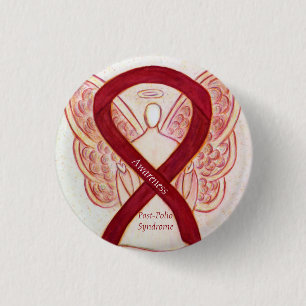 Badge Rond 2,50 Cm Syndrome post-poliomyélite Sensibilisation à l'ang