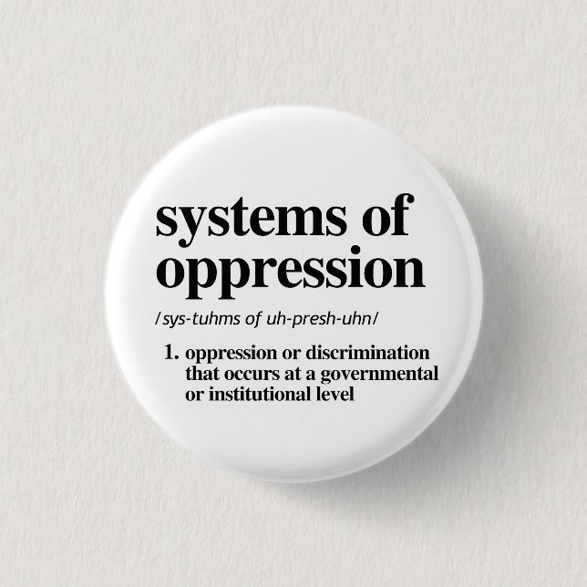 Badge Rond 2,50 Cm Systèmes de définition d'oppression (Devant)