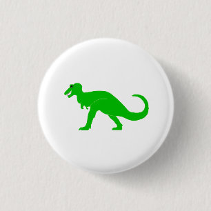 Badge Rond 2,50 Cm T-Rex vert