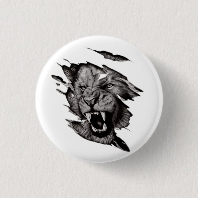 Badge Rond 2,50 Cm T-shirt Lion (Devant)