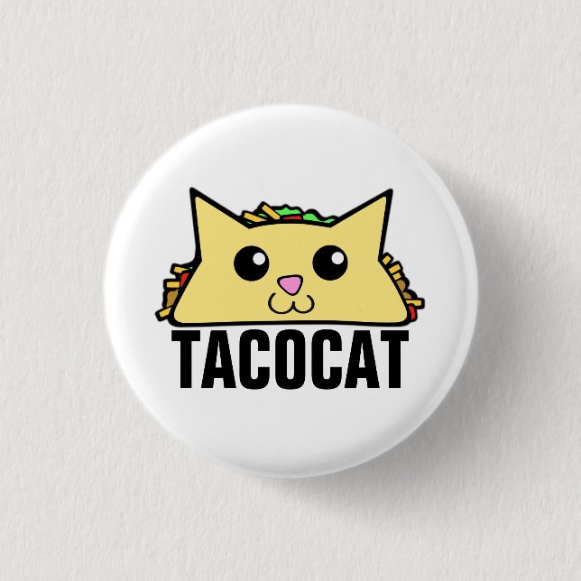 Badge Rond 2,50 Cm Taco Cat II (Devant)