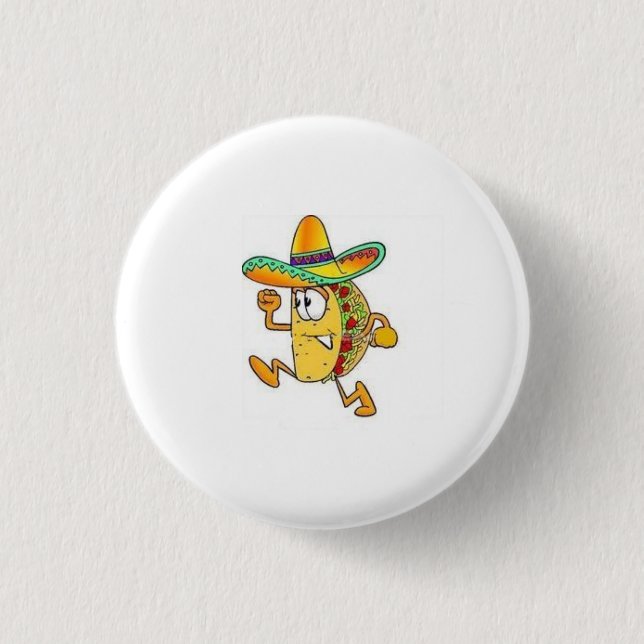 Badge Rond 2,50 Cm taco croustillant (Devant)