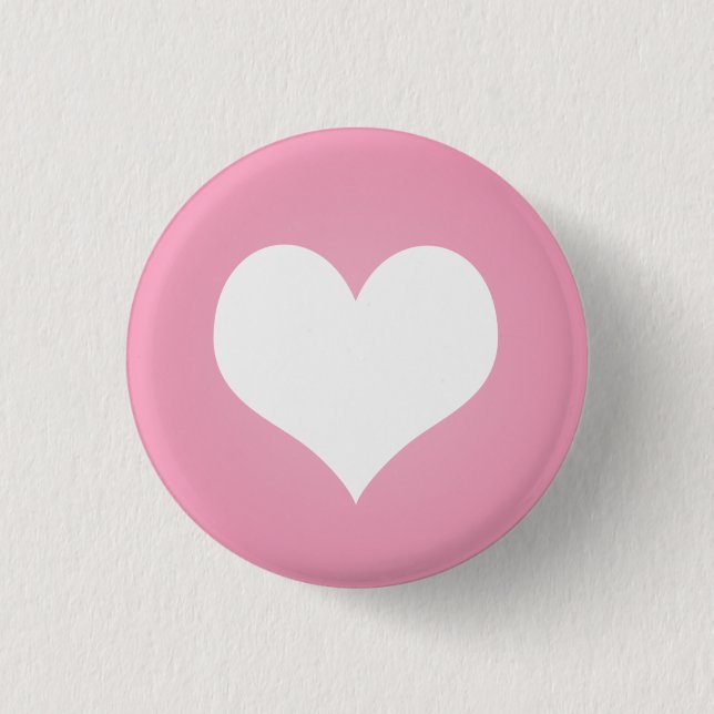 Badge Rond 2,50 Cm Talent blanc de coeur (Devant)