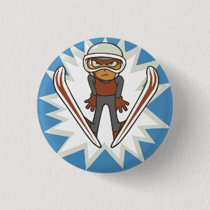 Badge Rond 2,50 Cm Talent Pinback de pullover de ski de sports