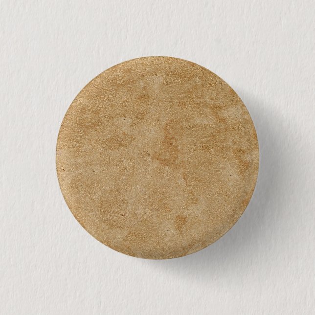 Badge Rond 2,50 Cm Tan Chamois Faux Cuir (Devant)