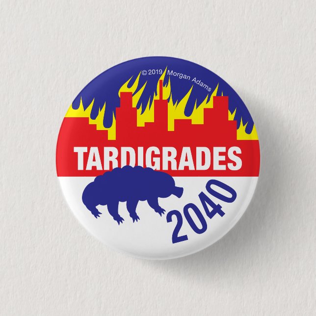 Badge Rond 2,50 Cm Tardigrade 2040 (Devant)