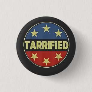 Badge Rond 2,50 Cm Tarré Anit Trump Patriotique Américain