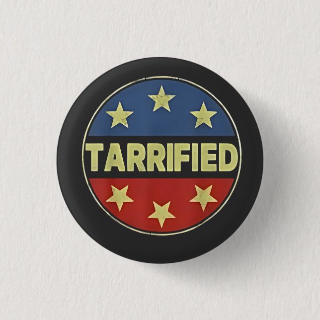 Badge Rond 2,50 Cm Tarré Anit Trump Patriotique Américain (Devant)