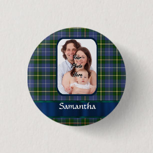 Badge Rond 2,50 Cm tartan de la Nouvelle-Écosse