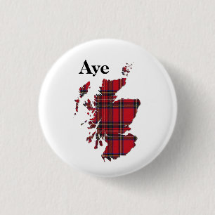 Badge Rond 2,50 Cm Tartan oui Ecosse Pinback de #indyref