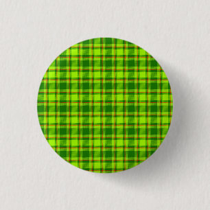 Badge Rond 2,50 Cm Tartan rouge vert À damiers Motif plaid-55788