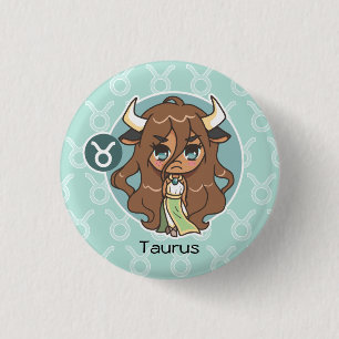 Badge Rond 2,50 Cm Taureau