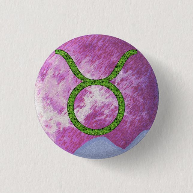 Badge Rond 2,50 Cm Taureau (Devant)