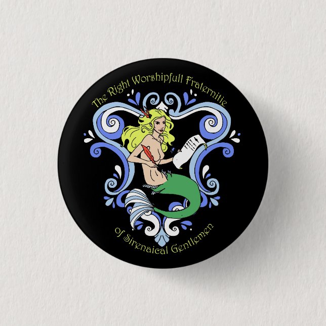 Badge Rond 2,50 Cm Taverne de sirène (couleur) (Devant)